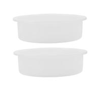 PLAFOPE 2 pièces Moule Silicone Rond pour Loisirs Créatifs Plateau DIY pour Résine Époxy Cire et Chocolat Finition Professionnelle pour Dessous Objets Décoratifs