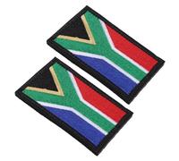 PLAFOPE 2 pièces Patch Armée Drapeau Afrique Du Sud Tissu Écussons Décoratifs à Remplacer Patchs Décoratifs pour Vêtements et Accessoires