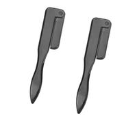 PLAFOPE 2 pièces Peigne à Sourcils Acier Inoxydable Outil de Toilettage Pliable pour Séparer et Lisser les Cils Manche Ergonomique pour Maquillage Précis et Transport Facile