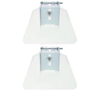 PLAFOPE 2 pièces Protection Anti-poussière pour Meuleuse Établi Écran Oculaire Transparent avec Vis Montage Facile Compatible Banc de Travail Abs et Acier Inoxydable Robuste