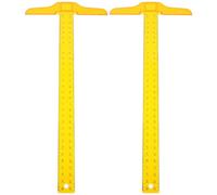 PLAFOPE 2 pièces Règle T Transparente Double Échelle Résistante pour Dessin Précis Légère et Portable Artistes et Designers