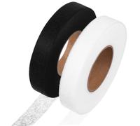 PLAFOPE 2 rouleaux Ruban Thermocollant Double Face Bande Collante Ourlet Sans Couture Pour Vêtements Rideaux Renfort