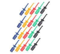 PLAFOPE 20 Pièces Crochets de Test à Ressort Multicolores Accessoires Multimètre pour Composants Électroniques Clips de Saisie Sécurisés pour Tests de Circuits et Petits Appareils