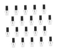 PLAFOPE 20 pièces Flacons Vernis à Ongles Forme de Cœur Contenants Nail Gel pour DIY Recharge et Mélange de Accessoires Ongles pour Salons et Usage Domestique