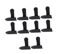 PLAFOPE 20 Pièces Manchon de Doigt de Jeu Mobile, Manchon pour Jeux sur Téléphone Portable, Antidérapant, Anti-Transpiration, Respirant, Nylon et Tissu, Noir, pour Écran Tactile