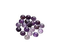 PLAFOPE 20 Pièces Patch D'améthyste Cabochons En Pierre D'améthyste Cabochons à Dos Plat Bijoux Artisanat Verre Strass Flatback Fournitures De Perles De Cristal Violet,mauve