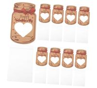 PLAFOPE 24 Ensembles de cartes de voeux service salutation cotillons de saint valentin cartes d'échange de classe pour la Saint Valentin pot mason d'emballage