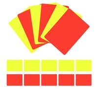 PLAFOPE 24 Pièces Cartes D’Arbitre Rouge et Jaune en PVC, École | Déploiement Rapide, Identification Claire sur Terrain, Couleurs Intenses, pour Matchs Scolaires et Officiels