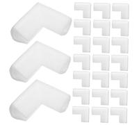 PLAFOPE 24 Pièces Lot de Protections Angle Mousse Epe pour Coussins de Protection pour Meubles Cadres Photo et Objets Fragiles Facile à Installer sans Outil Défense Impacts