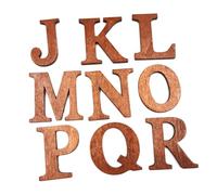 PLAFOPE 26 pièces Lettres Bois Anglaises Découpe Précise Jeu Éducatif Précoce Tranches Bois Lisses pour Apprentissage et Loisirs Créatifs Décoration Murale DIY