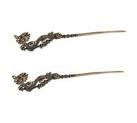 PLAFOPE 2pièces Bâtons à Cheveux Décoratifs Laiton Vintage De Accessoires De Coiffure Élégants Pour Femmes Outil Pratique Pour Chignons Et Décorations De Mariage