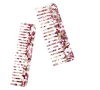 PLAFOPE 2pièces Peigne Détanglant Acétate Lot De Petits Peignes Élégants Marbre Et Blanc Pratique Pour Démêlage à Domicile Et Voyage