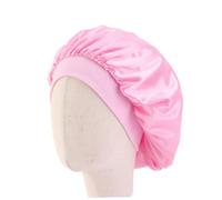 PLAFOPE 3 pièces Bonnet de Nuit Garçon Fille Satin Lot de Large Bord Élastique Confortable Respirant pour Cheveux Protégés Adapté Garçons Filles Blanc Rose Rouge Foncé
