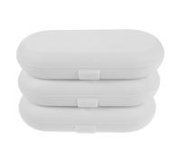 PLAFOPE 3 Pièces Étui de Rangement Portable Lot en Plastique Compactes et Étanches, Organisateur de Voyage Pratique pour Hydropulseur Buccal pour Accessoires D'irrigateur Buccal