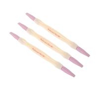 PLAFOPE 3 Pièces Outil de Manucure Double Tête Pierre Quartz à Ongles Polissage Fin pour Cuticules Pédicure et Usage Professionnel à Domicile