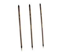 PLAFOPE 3 pièces Pinceaux à Liner Poils de Belette pour Peinture à Huile et Aquarelle Précis pour Détails et Traits Fins