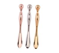 PLAFOPE 3 pièces Spatules Métal pour Crème Contour Yeux et Visage Applicateur Massage Léger Anti-poches et Anti- Outil Soins Quotidiens Peau Sensitive