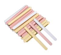 PLAFOPE 30 Bâtonnets de Glace en Acrylique Miroir - 30 Pièces 10 Argenté Miroir - Bâtonnets pour Glaces Maison Réutilisables Antiadhésifs pour Décoration et DIY Garçon et Filles