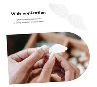 PLAFOPE 30 pièces Appliques Ailes Brodées Patchs pour Vêtements Décoration Réparation Accessoires DIY Blanc