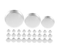 PLAFOPE 30pièces Palette De Fards à Paupières Vide Ronde Étui à Cosmétiques Rechargeable Métal Contenant De Maquillage Pour Voyages