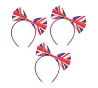 PLAFOPE 3pièces Serre-têtes à Paillettes Lot De Bandeaux à Drapeau Noël Pour Accessoires Cheveux De Fête