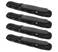PLAFOPE 4 Pièces Bande de Fixation de Roue de Vélo en Nylon Noir, Sangles Antidérapantes Légères pour Maintien Sécurisé, Accessoires Vélo Polyvalents pour Transport Facile