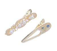 PLAFOPE 4 pièces Baroque Mini Hair Clips Set Floral Palace Style Hollow Hairpins For Women Lightweight Resin Metal Barrettes For Elegant Thick Hair Styling