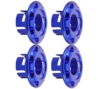 PLAFOPE 4 Pièces Couvercle de Serrure D'allumage de Moto, Cache du Bouton de Démarrage en Alliage D'aluminium Bleu, Accessoires de Modification pour Verrou D'allumage, Résistance
