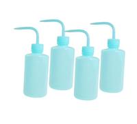 PLAFOPE 4 pièces Lot de Bouteilles de Rinçage avec Bec Coudé Plastique Flexible Résistant pour Extensions de Cils Salades et Confitures