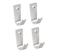 PLAFOPE 4 Pièces Patère Crochet à Manteau Unique Crochets Pour Suspendre Travail Lourd Vêtements Cintre Lourds Pour Accrocher Pour Mur Acier Inoxydable
