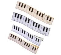 PLAFOPE 4 pièces Pinces à Cheveux Piano Élégantes Clips Métalliques Medium avec Forte Tenue Accessoires Coiffure Femme pour Maintien et Style Artistique