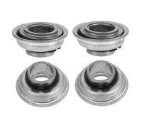 PLAFOPE 4 Pièces Roulements de Fourche Acier pour Fauteuils Déambulateurs et Chaises de Transport Kit de Gris pour Remplacement