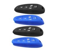 PLAFOPE 4 Pièces Silicone Key Fob Cover For Button Protective Car Key Case With Anti-scratch Shock-resistant And Signal-permeable Holder