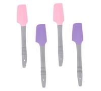 PLAFOPE 4 pièces Spatules Cire Professionnelle Silicone Applicateurs Multi-usages Légers et Sûrs pour Épilation Sticks Cire pour Usage Salon et Domicile Rose