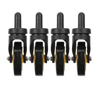 PLAFOPE 4 Roulettes Pivotantes Universelles en Caoutchouc pour Chariots de Nettoyage 3 Pouces Compatibles Seaux 32L et 36L Roulettes Industrielles Silencieuses à Roulement Fluide pour