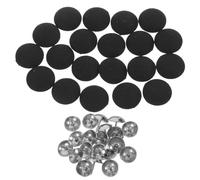 PLAFOPE 40 Pièces Boutons de Remplacement en Tissu 17 MM 40 Pièces Boutons Ronds pour Casquette de Baseball du Capuchon Réparation et Décoration Casquettes Accessoires Couture Polyvalents
