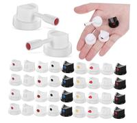 PLAFOPE 40 Pièces Spray Paint Can Nozzle Tips High Precision Replacement Spray Nozzles for Aerosol Cans Even Paint Distribution for DIY Home Projects and Graffiti
