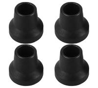 PLAFOPE 4pcs Embouts en Caoutchouc pour Cannes à Quatre Pieds, Antidérapants et Robustes, Réduisent la Pression Articulations, Adaptés aux Cannes Debout pour Hommes et Femmes