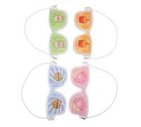 PLAFOPE 4pièces Masque Gel Froid Pour Yeux Patchs Rafraîchissants Masque De Nuit Anti-rides Et Anti-éblouissement Pour Adultes Pour Détente Au Bureau Voyage Maison