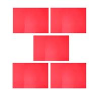 PLAFOPE 5 Feuilles de Film Photographique PVC Transparent Rouge pour Correction des Couleurs, Kit de Filtres D’éclairage Gélatines Lumineuses, Feuilles de Diffuseur de Lumière pour Usage