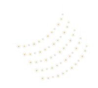 PLAFOPE 5 Pièces Bannière Fleur Marguerite Décorations Anniversaire Fille Guirlande Suspendue Fête Décoration Murale et Table pour Fête Joyeuse