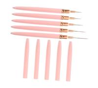 PLAFOPE 5 pièces Pinceaux Nail Art Liner Brosse Ongles Manucure DIY Dessin Précis Gel Vernis Brosse Ongles pour Tracés Fins et Motifs Fleur Pratique et Confortable