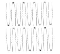 PLAFOPE 50 Pièces Épingles à Cheveux U Forme Métal pour Femmes Accessoires de Coiffure Élégants avec Motif Ondulé Pins Français pour Chignons et Coiffures Mariage Argenté