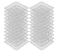 PLAFOPE 50 Pièces Patch en Épaisse Entretien pour Base et Adhésive Randonnée Autocollant Réparation de Fibre de Verre Noire, Léger Structure en Maille Moustiquaire Tente Extérieur