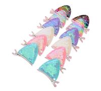 PLAFOPE 6 Paires Pinces à Cheveux Oreilles de Chat Métal Mini à Paillettes Barrette Animale Rigide pour Garçon Fille Accessoire Coloré et Sécurisé pour Fête Cosplay et Usage Quotidien