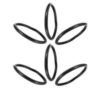 PLAFOPE 6 Pièces Anneaux Anti-vibrations pour Bouteilles D'oxygène en Caoutchouc Noir, Forme Ronde, Antidérapants, Prolongent la Durée de Vie, Adaptés aux Laboratoires et Hôpitaux