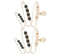 PLAFOPE 6 pièces Broche de Sécurité pour Vêtements Fixateur pour Pantalon et Jupe Broche Décorative Femme Protection le Relâchement Surface Lisse Antirayures