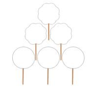 PLAFOPE 6 Pièces Cerceaux d'éventail à Main en Fer, Cadre pour éventail Hanfu, DIY création, Photographie de Costume, 6pcs