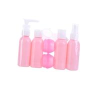 PLAFOPE 6 pièces Set de Flacons Vides Voyage PE et PP Bouteilles Spray Rechargeables Légères pour Parfum Lotion et Shampooing Design Coloré Pratique pour Trousse de Maquillage Femme
