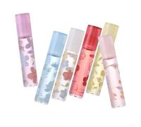 PLAFOPE 6 pièces Set de Huile à Lèvres Incolore Hydratante Soin Lèvres Naturel Antisèche et Protecteur Hydratation Longue Durée Convient à Tous Types de Peau Pour Femmes